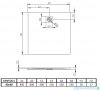 Radaway Kyntos C brodzik kwadratowy 80x80cm czarny HKC8080-54